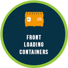 Front loading containers